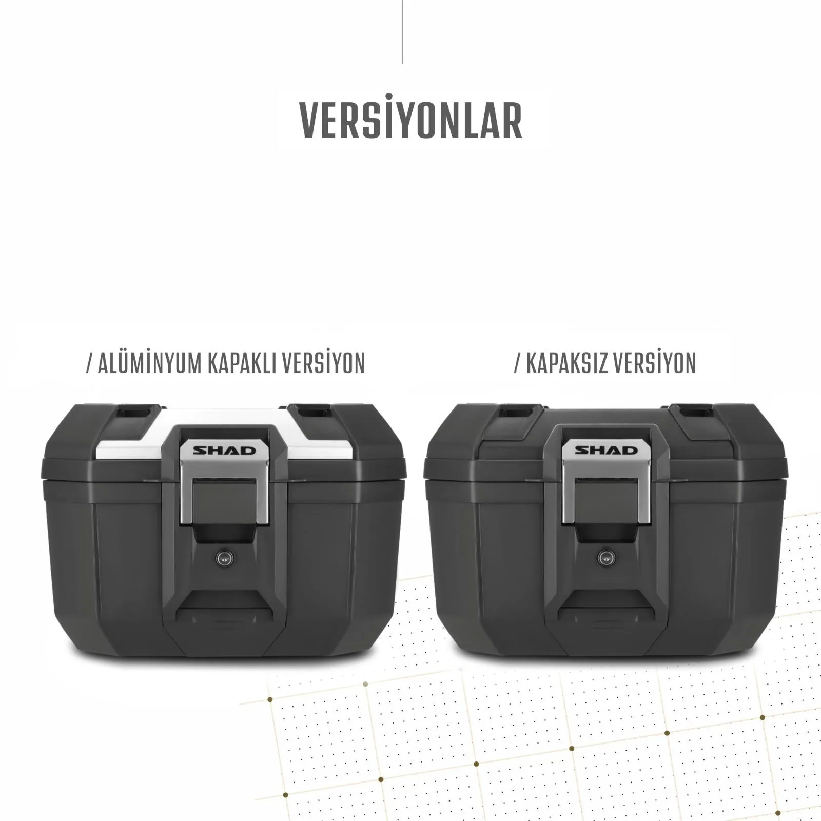 SHAD TR-41 TERRA ALİMİNYUM ARKA ÇANTA ( TOPCASE )